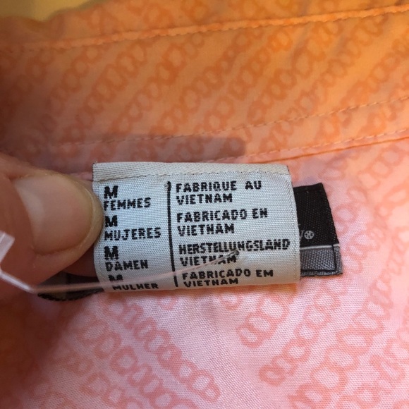 Columbia Womens Golf/Hiking Lt Pink Button Down Short Sleeve shirt size Medium - Picture 6 of 8